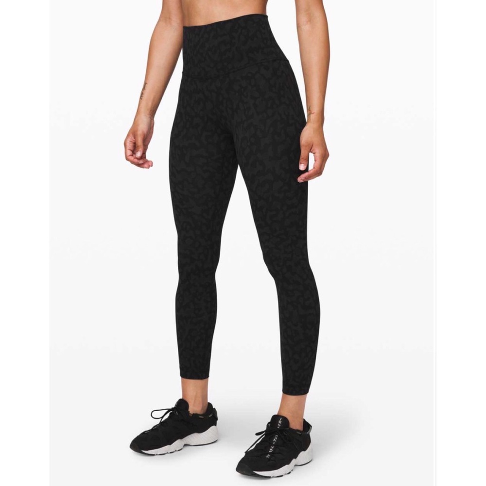 Lululemon cheetah Align Pant 28" Formation Camo Deep Coal Multi 6 animal print